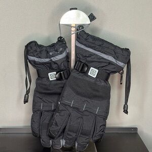 Columbia Black and Gray Winter Gloves Size Large